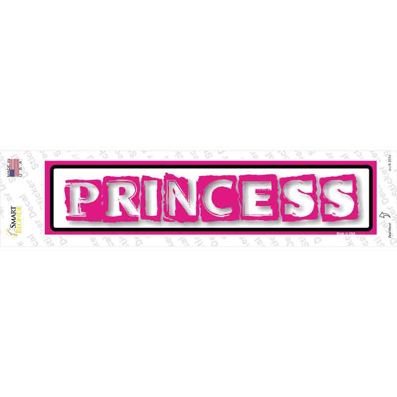 Princess Novelty Narrow Sticker Decal