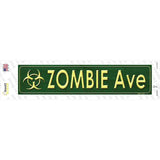Zombie Ave Novelty Narrow Sticker Decal