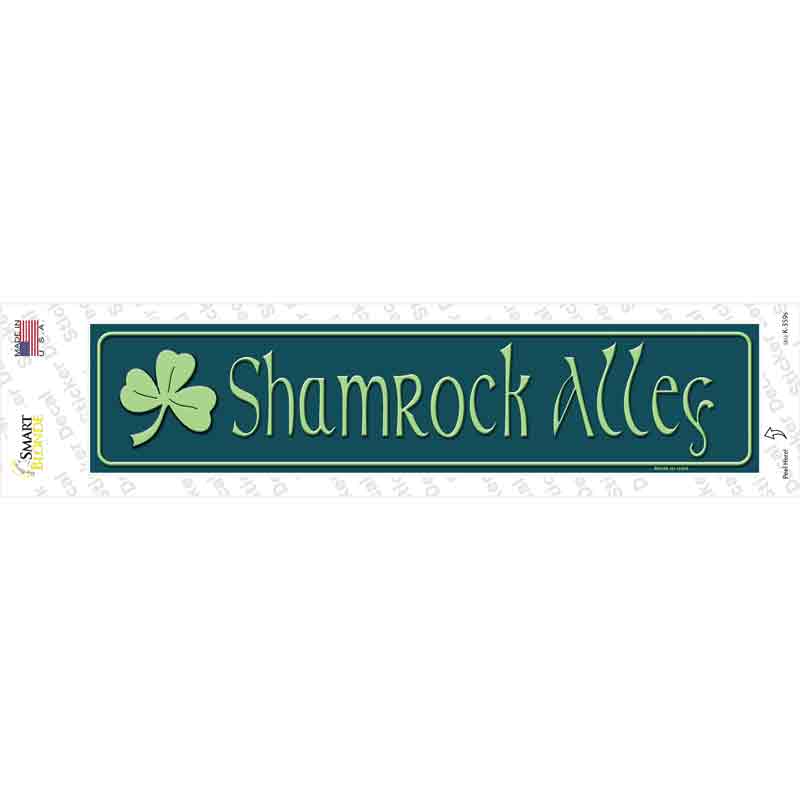 Irish Shamrock Alley Novelty Narrow Sticker Decal