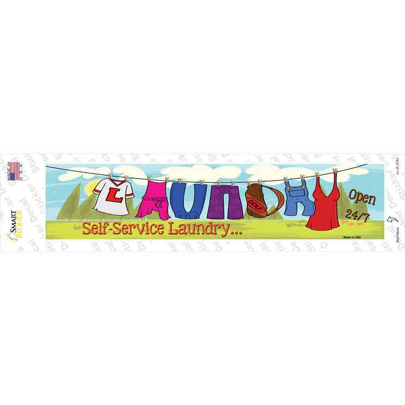 Laundry Novelty Narrow Sticker Decal