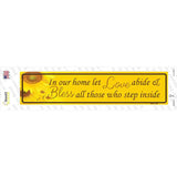 Love Abide And Bless All Novelty Narrow Sticker Decal