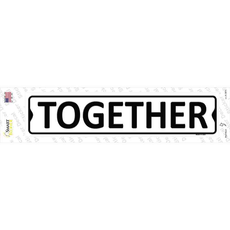 Together Novelty Narrow Sticker Decal