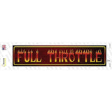 Full Throttle Novelty Narrow Sticker Decal