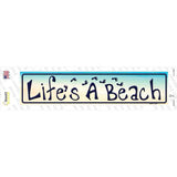 Lifes A Beach Novelty Narrow Sticker Decal
