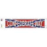 Confederate Way Novelty Narrow Sticker Decal