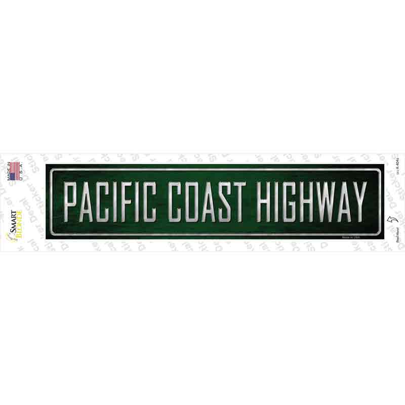 Pacific Coast Highway Novelty Narrow Sticker Decal