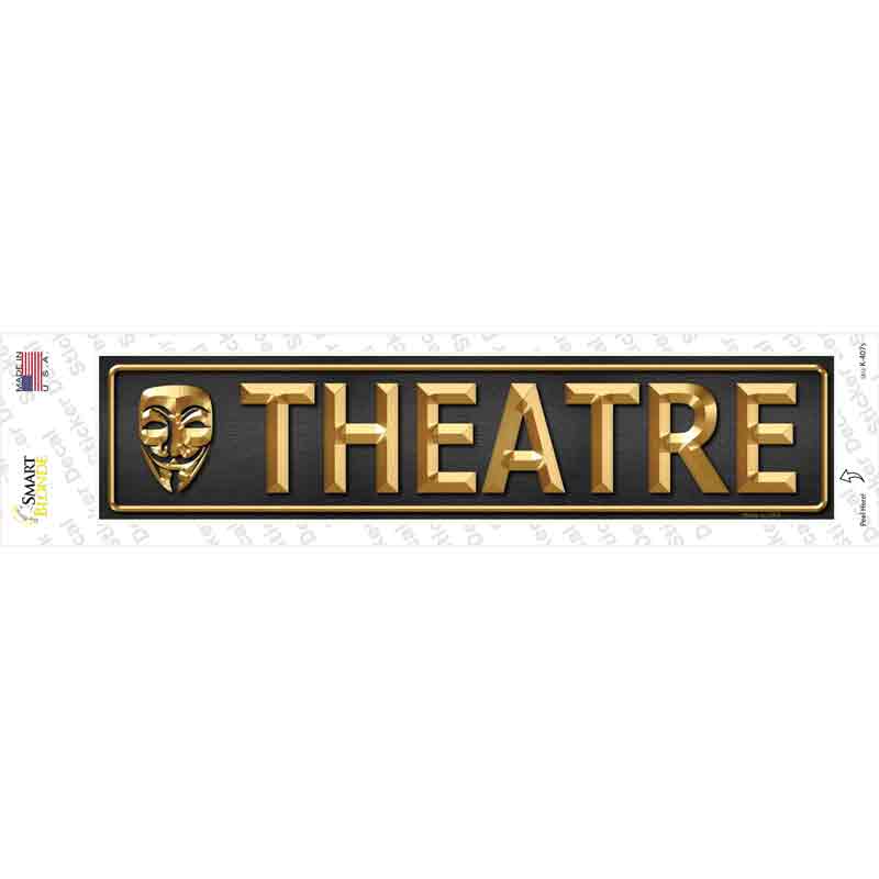 Theatre Novelty Narrow Sticker Decal