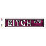 Bitch Blvd Novelty Narrow Sticker Decal