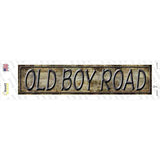 Old Boy Road Novelty Narrow Sticker Decal