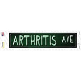 Arthritis Ave Novelty Narrow Sticker Decal