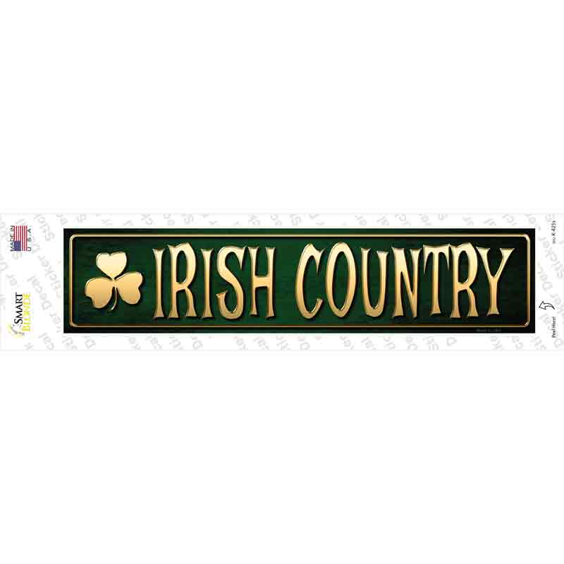 Irish Country Novelty Narrow Sticker Decal