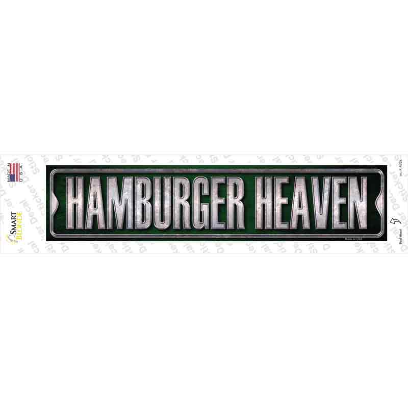 Hamburger Heaven Novelty Narrow Sticker Decal