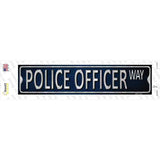 Police Officer Novelty Narrow Sticker Decal