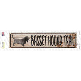 Basset Hound Trail Novelty Narrow Sticker Decal