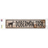 Doberman Trail Novelty Narrow Sticker Decal