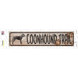 Coonhound Trail Novelty Narrow Sticker Decal
