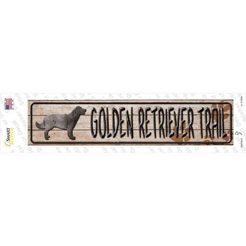 Golden Retriever Novelty Narrow Sticker Decal