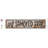 Samoyed Trail Novelty Narrow Sticker Decal