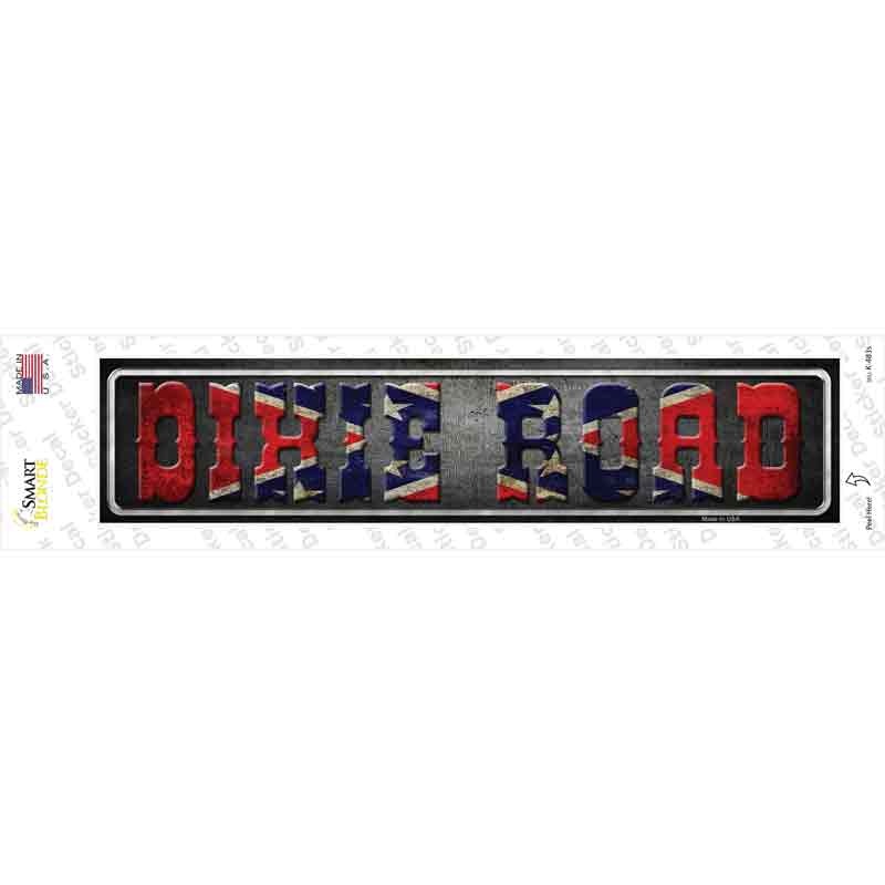 Dixie Road Novelty Narrow Sticker Decal
