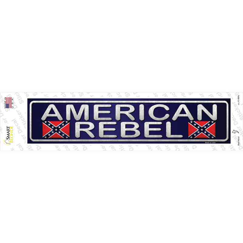 American Rebel Novelty Narrow Sticker Decal