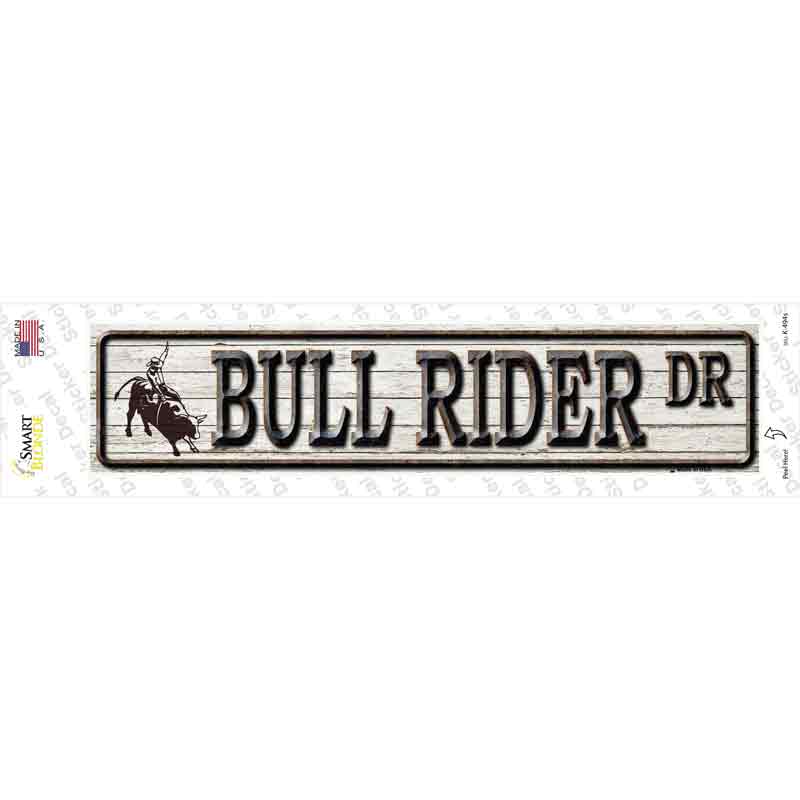 Bull Rider Dr Novelty Narrow Sticker Decal