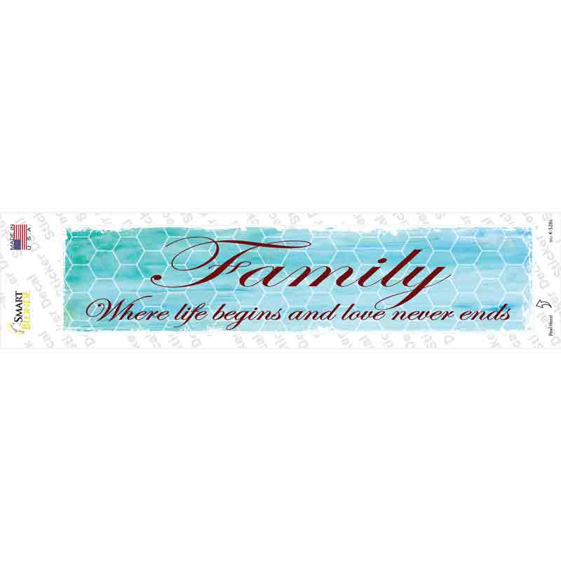 Family Novelty Narrow Sticker Decal
