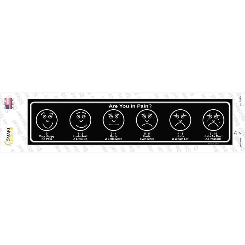 Are You In Pain Novelty Narrow Sticker Decal