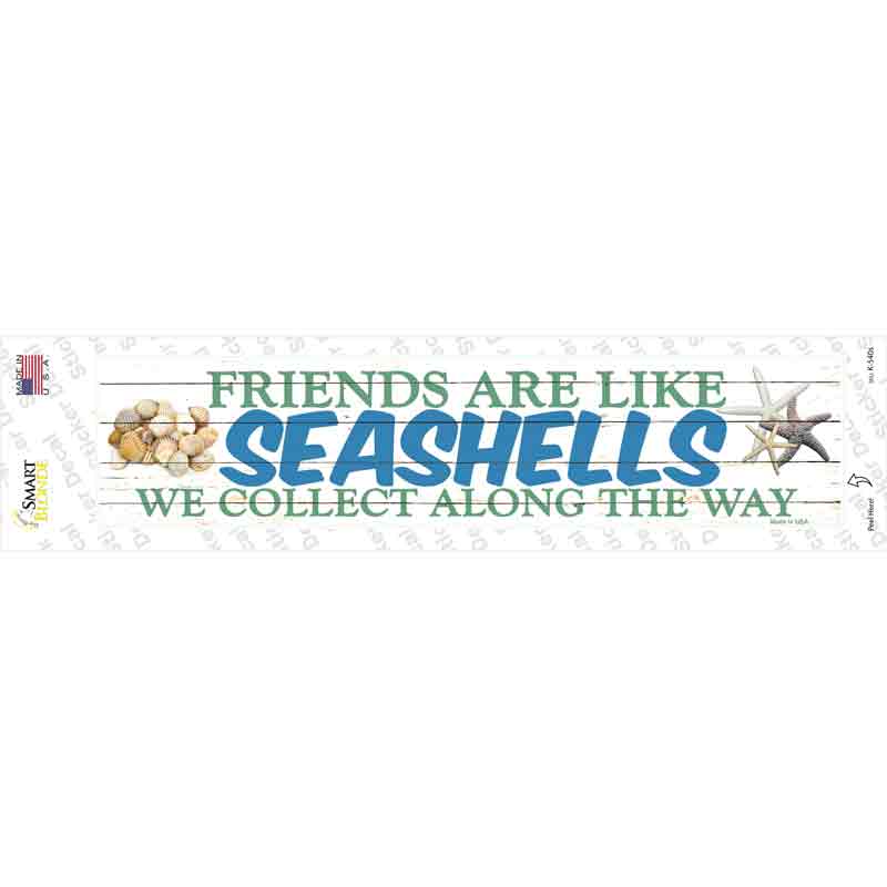 Seashells Novelty Narrow Sticker Decal