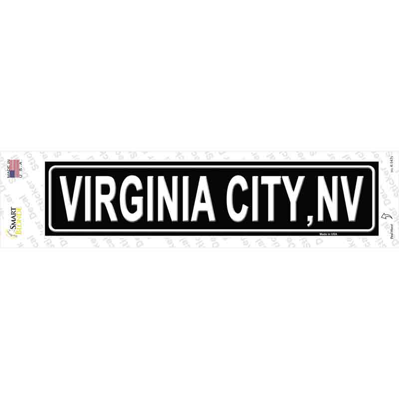 Virginia City NV Novelty Narrow Sticker Decal