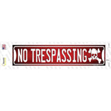 No Trespassing Novelty Narrow Sticker Decal