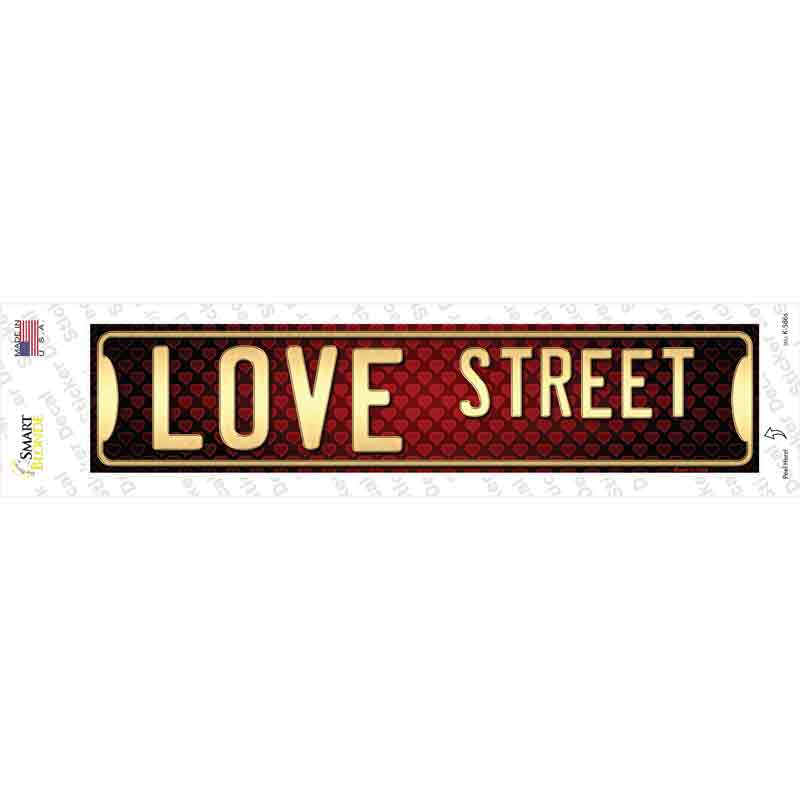 Love Street Novelty Narrow Sticker Decal
