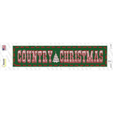 Country Christmas Novelty Narrow Sticker Decal