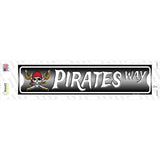 Pirates Way Skull Novelty Narrow Sticker Decal