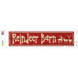 Reindeer Barn Novelty Narrow Sticker Decal