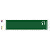 Green Street Blank Novelty Narrow Sticker Decal