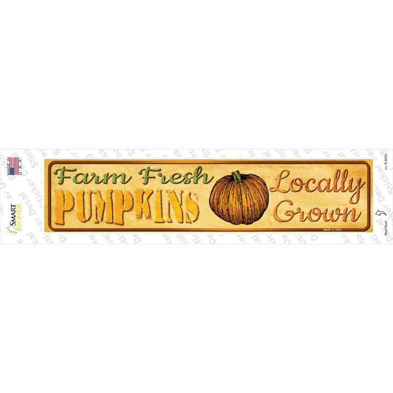Farm Fresh Pumpkins Novelty Narrow Sticker Decal