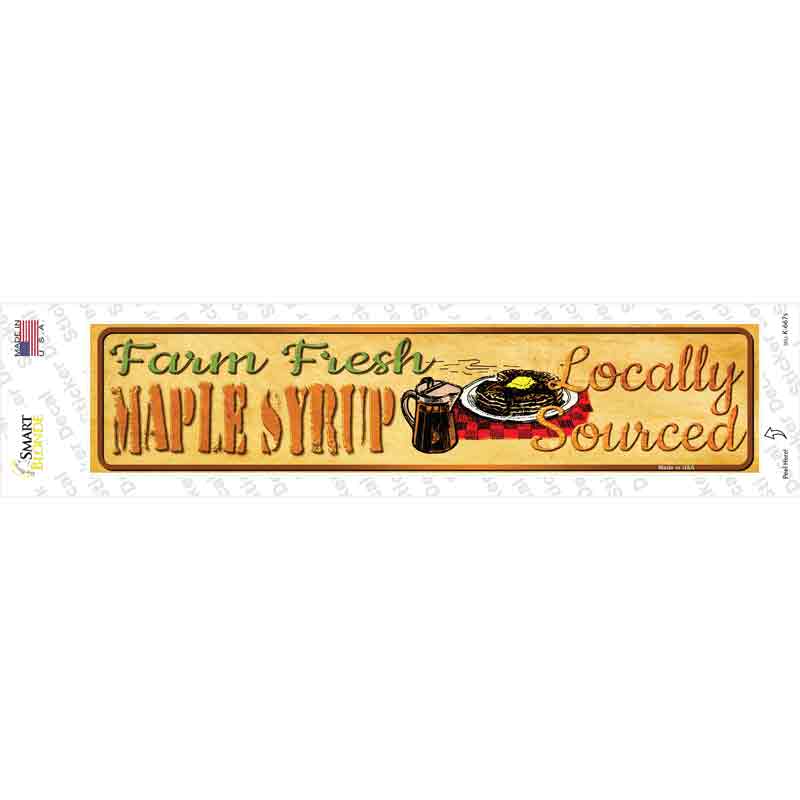 Farm Fresh Maple Syrup Novelty Narrow Sticker Decal