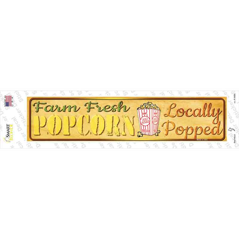 Farm Fresh Popcorn Novelty Narrow Sticker Decal
