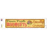Farm Fresh Bouquets Novelty Narrow Sticker Decal