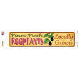 Farm Fresh Eggplants Novelty Narrow Sticker Decal