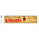 Farm Fresh Radishes Novelty Narrow Sticker Decal