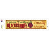 Farm Fresh Blackberries Novelty Narrow Sticker Decal