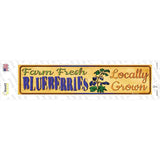 Farm Fresh Blueberries Novelty Narrow Sticker Decal
