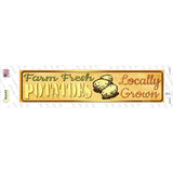 Farm Fresh Potatoes Novelty Narrow Sticker Decal
