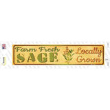 Farm Fresh Sage Novelty Narrow Sticker Decal