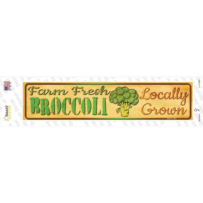 Farm Fresh Broccoli Novelty Narrow Sticker Decal