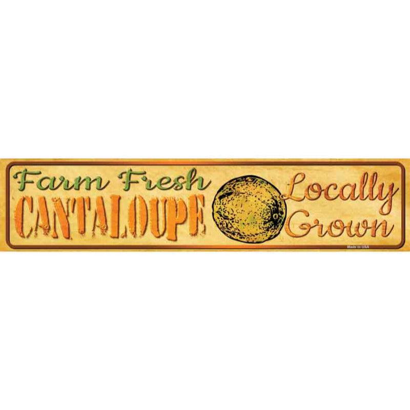 Farm Fresh Cantaloupe Novelty Narrow Sticker Decal