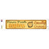 Farm Fresh Onions Novelty Narrow Sticker Decal