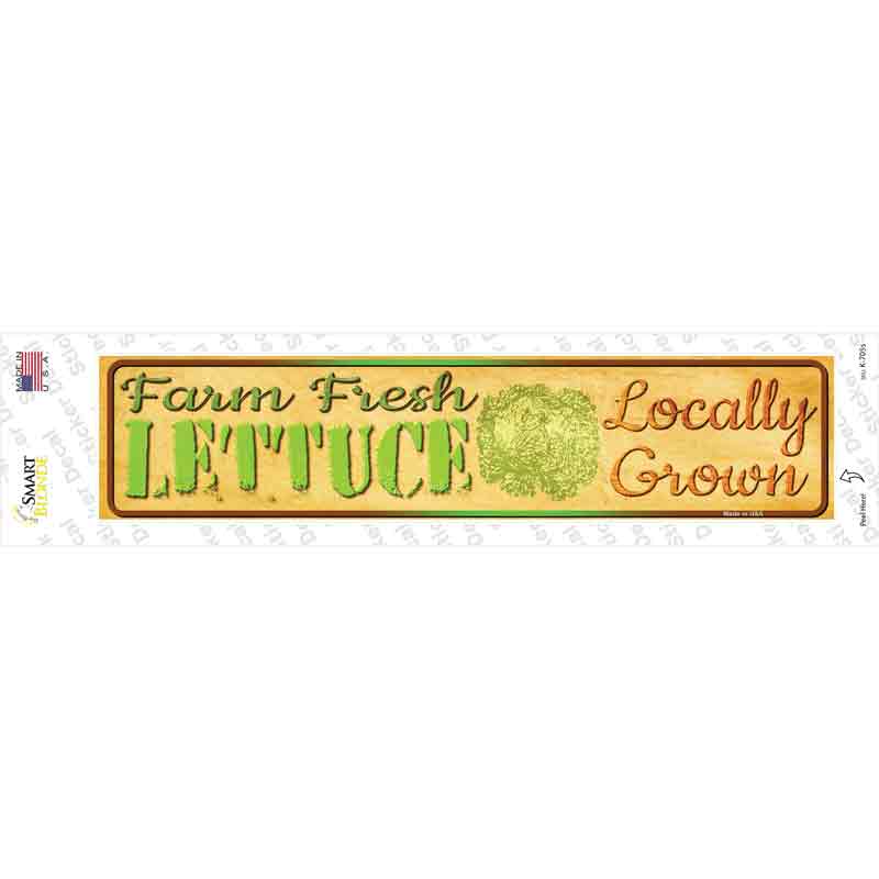 Farm Fresh Lettuce Novelty Narrow Sticker Decal