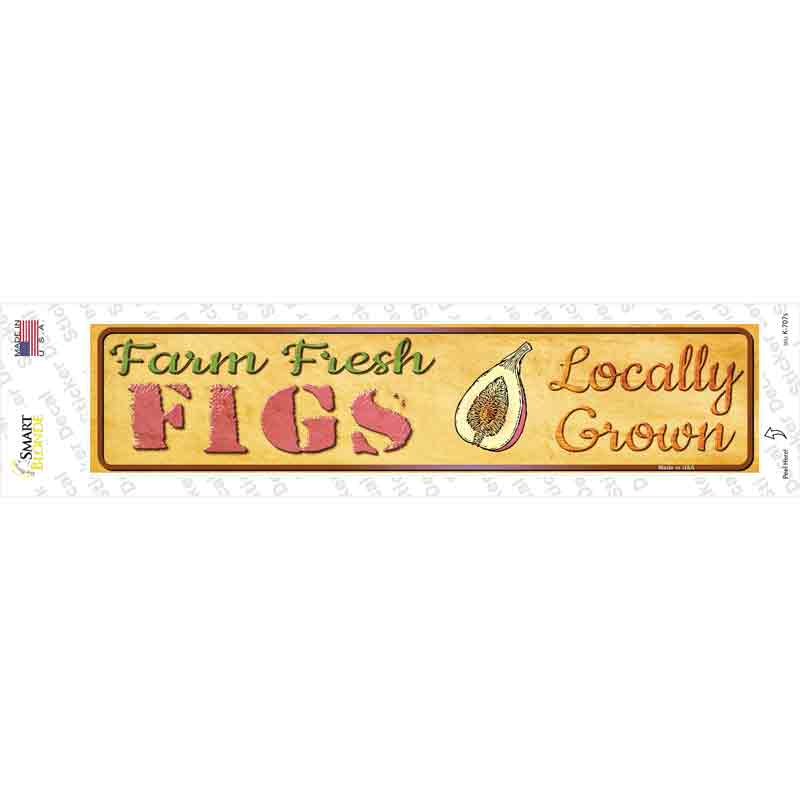 Farm Fresh Figs Novelty Narrow Sticker Decal